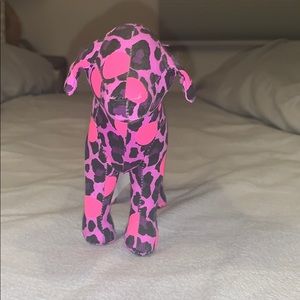 VS pink purple leopard print dog